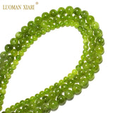 Green Olivine Round Stone Beads 6/8/10mm