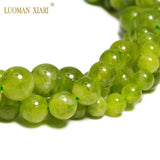 Green Olivine Round Stone Beads 6/8/10mm