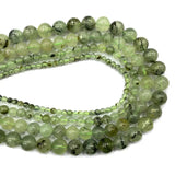 Green Prehnite Round Gem Stone Beads 4/6/8/10MM