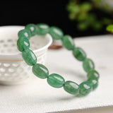 Green Strawberry Crystal Bracelet Fortune Beads Bracelet Women Gift Bangle