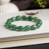 Green Strawberry Crystal Bracelet Fortune Beads Bracelet Women Gift Bangle