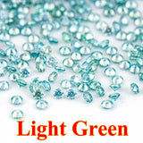 Green 1ct Small Size Loose Moissanite Diamonds 0.7mm-3mm D Lab Grown Gemstones