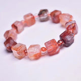Gum Flower Square Stone Bracelet Crystal Jewelry