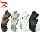 PU Leather Display Bust Mannequin Necklace Display
