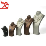 PU Leather Display Bust Mannequin Necklace Display