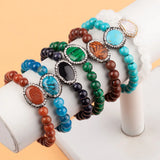 Natural Stone Bracelets Women Gemstone Jewelry Summer