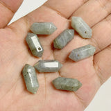 Hexagonal Prism Bullet Stone Pendants for DIY Jewelry Making
