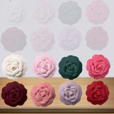 Thick Felt Double-Sided Adhesive Camellia Flowers