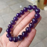 African Purple Amethyst Stone Bracelet for Women Men