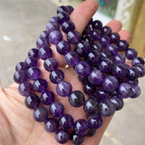 African Purple Amethyst Stone Bracelet for Women Men