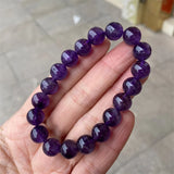 African Purple Amethyst Stone Bracelet for Women Men