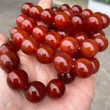 Carnelian Agate Stone Bracelet Elastic Charm Jewelry
