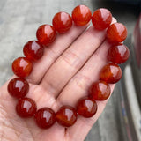 Carnelian Agate Stone Bracelet Elastic Charm Jewelry