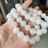 High Jade Natural Stone Bracelet Elastic For Women Men Charm Jewelry Gift