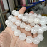 High Jade Natural Stone Bracelet Elastic For Women Men Charm Jewelry Gift