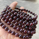 High Wine Garnet Stone Bracelet Elastic Charms Jewelry Party