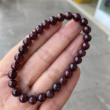 High Wine Garnet Stone Bracelet Elastic Charms Jewelry Party