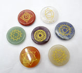 Natural Stone Chakra Beads Choker Set Reiki Pendant 7PCS
