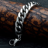 Stainless Steel Cuban Chain Bracelet Bangle for Men
