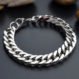 Stainless Steel Cuban Chain Bracelet Bangle for Men