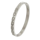 Water Drop Concave Stainless Steel Bracelet Bangle