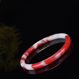 Xinjiang Colorful Jade Bangle Lucky Exorcise Evil Spirits Fine Jewelry