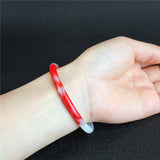 Xinjiang Colorful Jade Bangle Lucky Exorcise Evil Spirits Fine Jewelry