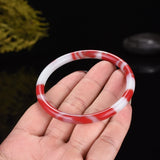 Xinjiang Colorful Jade Bangle Lucky Exorcise Evil Spirits Fine Jewelry