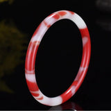 Xinjiang Colorful Jade Bangle Lucky Exorcise Evil Spirits Fine Jewelry