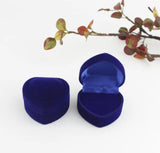 Velvet Ring and Earring Jewelry Box