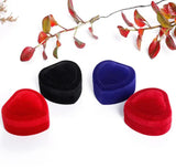 Velvet Ring and Earring Jewelry Box