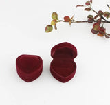 Velvet Ring and Earring Jewelry Box