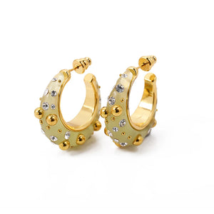 Zircon Hook Earrings Women Jewelry