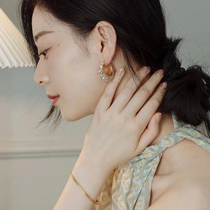 Zircon Hook Earrings Women Jewelry