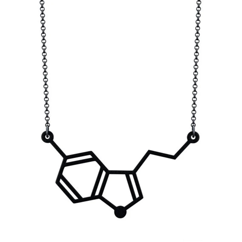 Serotonin Molecule Necklace, 12pcs/lot