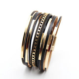 Bohemian Multi-Layer Bangle Ethnic Golden Bracelet Jewelry