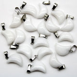 Howlite Stone Necklace Pendant Tiger Eye Crystal Moon Charms Pendants