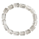 Natural Crystal Bracelet Barrel Beads Hand Row - Stone Jewelry