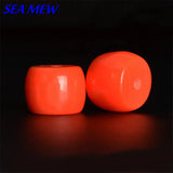 Red Cylinder Barrel Beads Spacer Bead Resin 1.5mm Hole 100 PCS