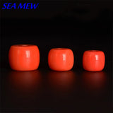 Red Cylinder Barrel Beads Spacer Bead Resin 1.5mm Hole 100 PCS