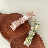 Retro 9cm Textured Bow Hairpin for Girls