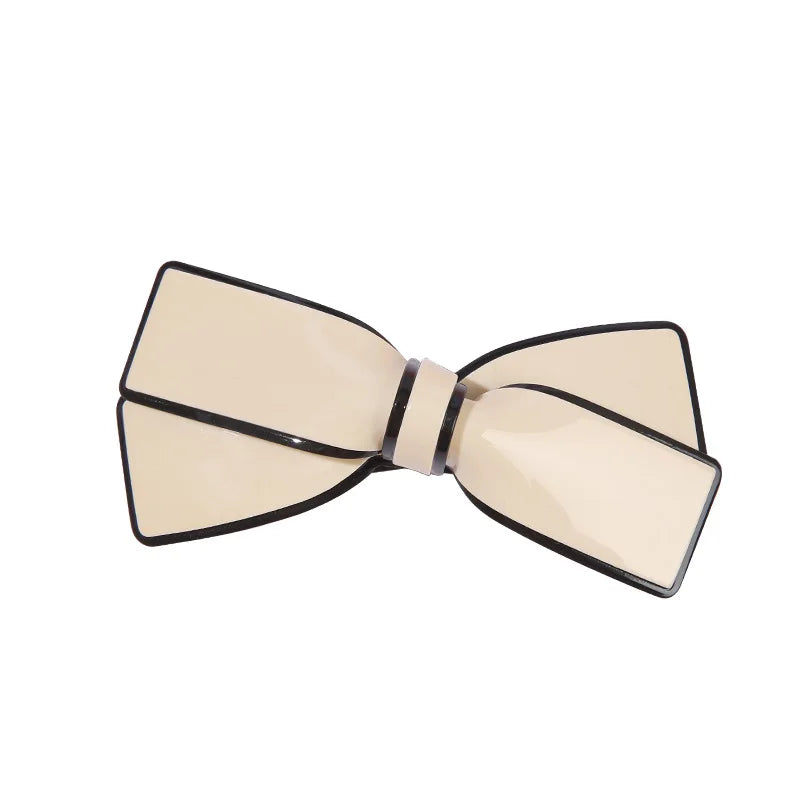 Vintage Bowknot Hairclip High Aceate Spring Clip Accessoires