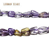Irregular 5-8mm Natural Ametrines Purple Crystal Stone Beads 15''