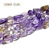 Irregular 5-8mm Natural Ametrines Purple Crystal Stone Beads 15''