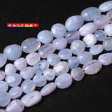 Natural Purple Lace Agates Beads for Jewelry Making 15''