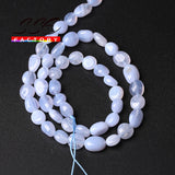 Natural Purple Lace Agates Beads for Jewelry Making 15''