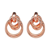 Statement Pendant Metal Drop Earrings for Women