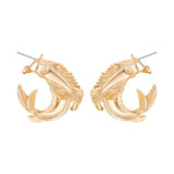 Statement Pendant Metal Drop Earrings for Women