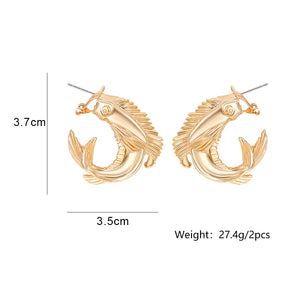 Statement Pendant Metal Drop Earrings for Women