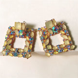 Rhinestone Dangle Earrings Lady Party Jewelry Collection